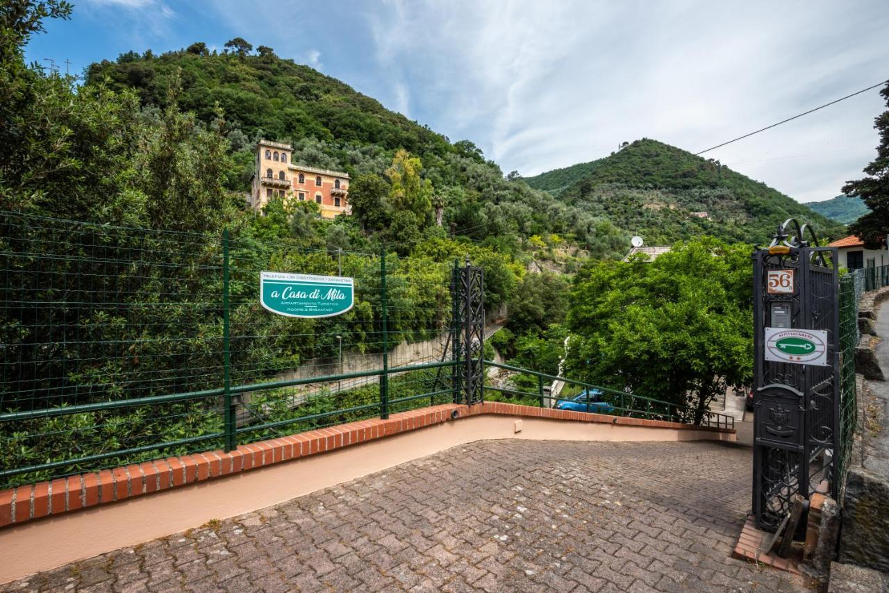 A Casa Di Mila - Appartamento Con Piscina Sori Exterior foto
